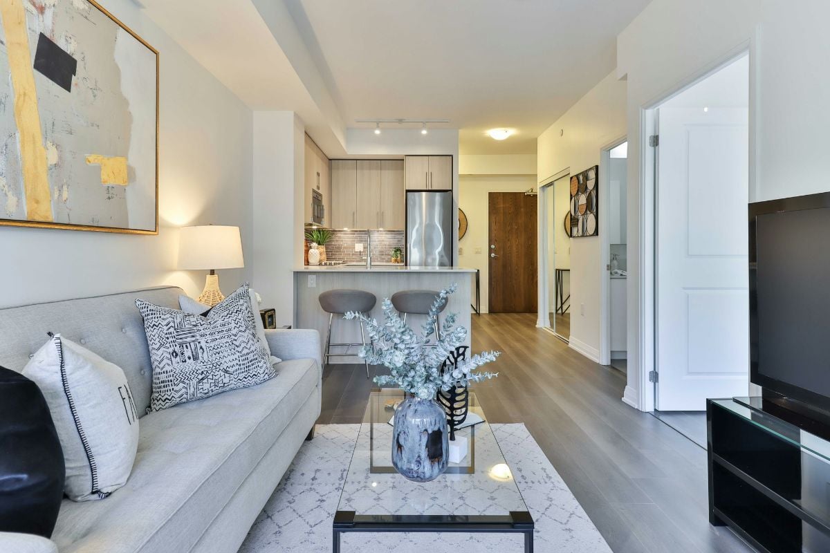 The interior of a new condo in NYC 