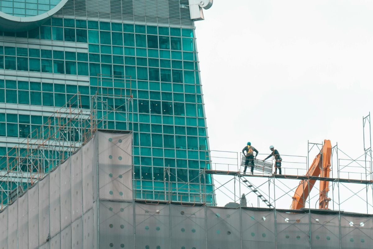 A new development building that’s under construction 