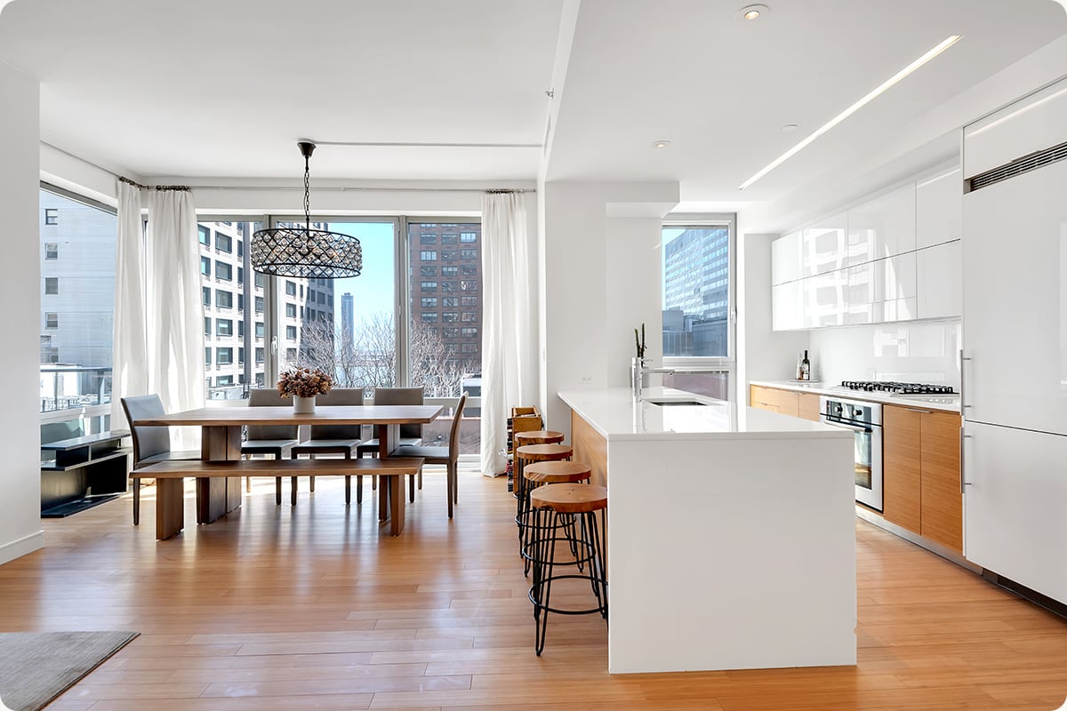 Interior of modern luxury condo Interior of modern luxury condo